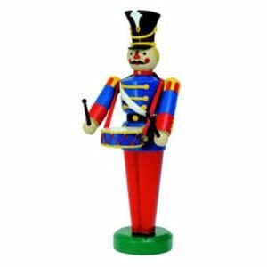 6' Red Toy Soldier with Blue Drum Fiberglass Holiday Display