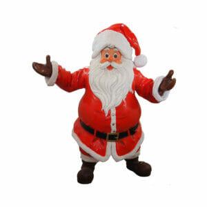 6.5' Standing Santa Claus Fiberglass Holiday Display