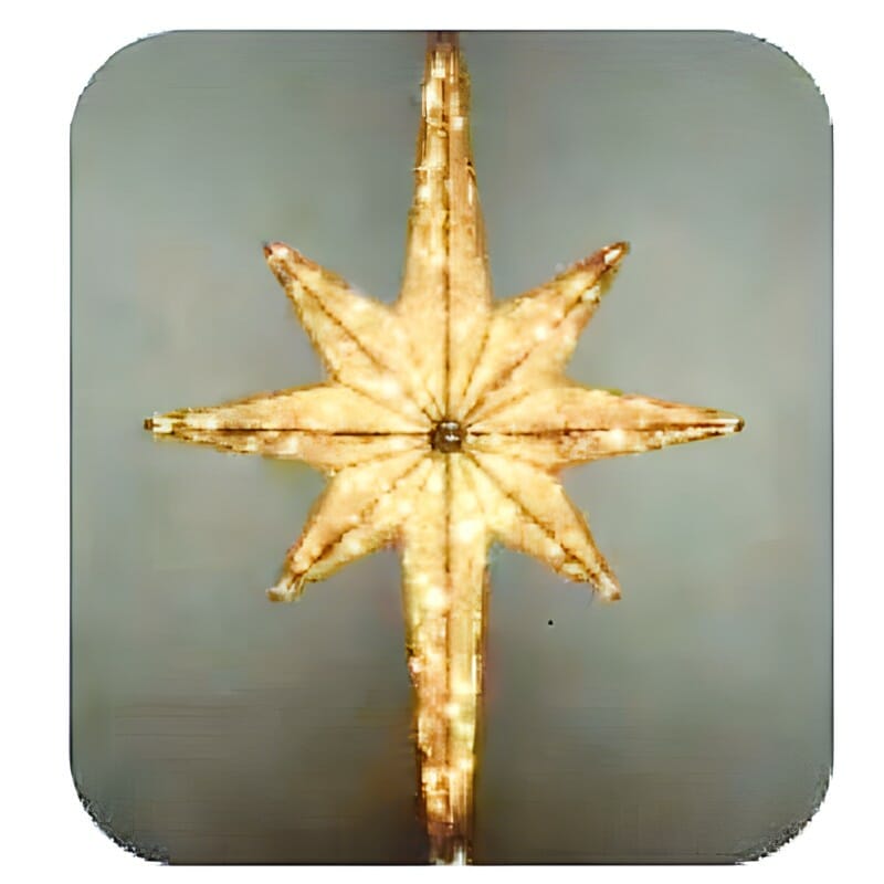 Moravian star deals tree topper