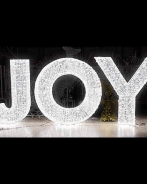 6' Joy Mesh Letter Dimensional Display