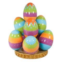 7.5' Multicolored Easter Egg Pile Fiberglass Display