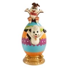 10' Easter Egg Lamb and Bunny Fiberglass Display