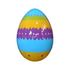 6' Blue and Purple Easter Egg Fiberglass Display