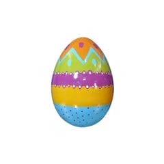 2' Multicolored Easter Egg Fiberglass Display