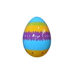 2' Blue and Purple Easter Egg Fiberglass Display