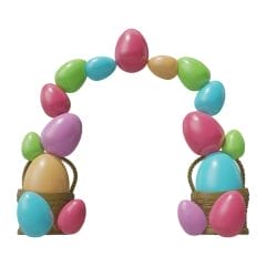 9' Easter Egg Archway Fiberglass Display