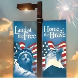PATRIOTIC STREET BANNERS