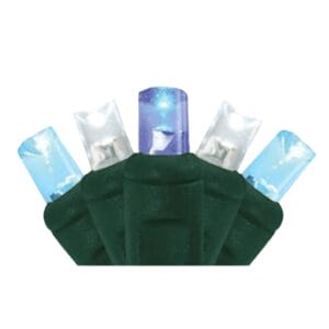 Pro-Grade® 5mm 50 Light LED Pure White/Aquamarine/Blue Mini Light Strings