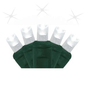 5MM 50 LIGHT LED PURE WHITE TWINKLE MINI LIGHT STRINGS