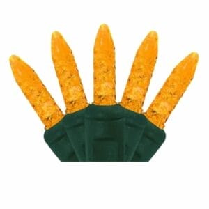 M5 50 LIGHT LED ORANGE CHRISTMAS LIGHTS