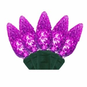 C6 50 LIGHT LED PURPLE CHRISTMAS LIGHTS