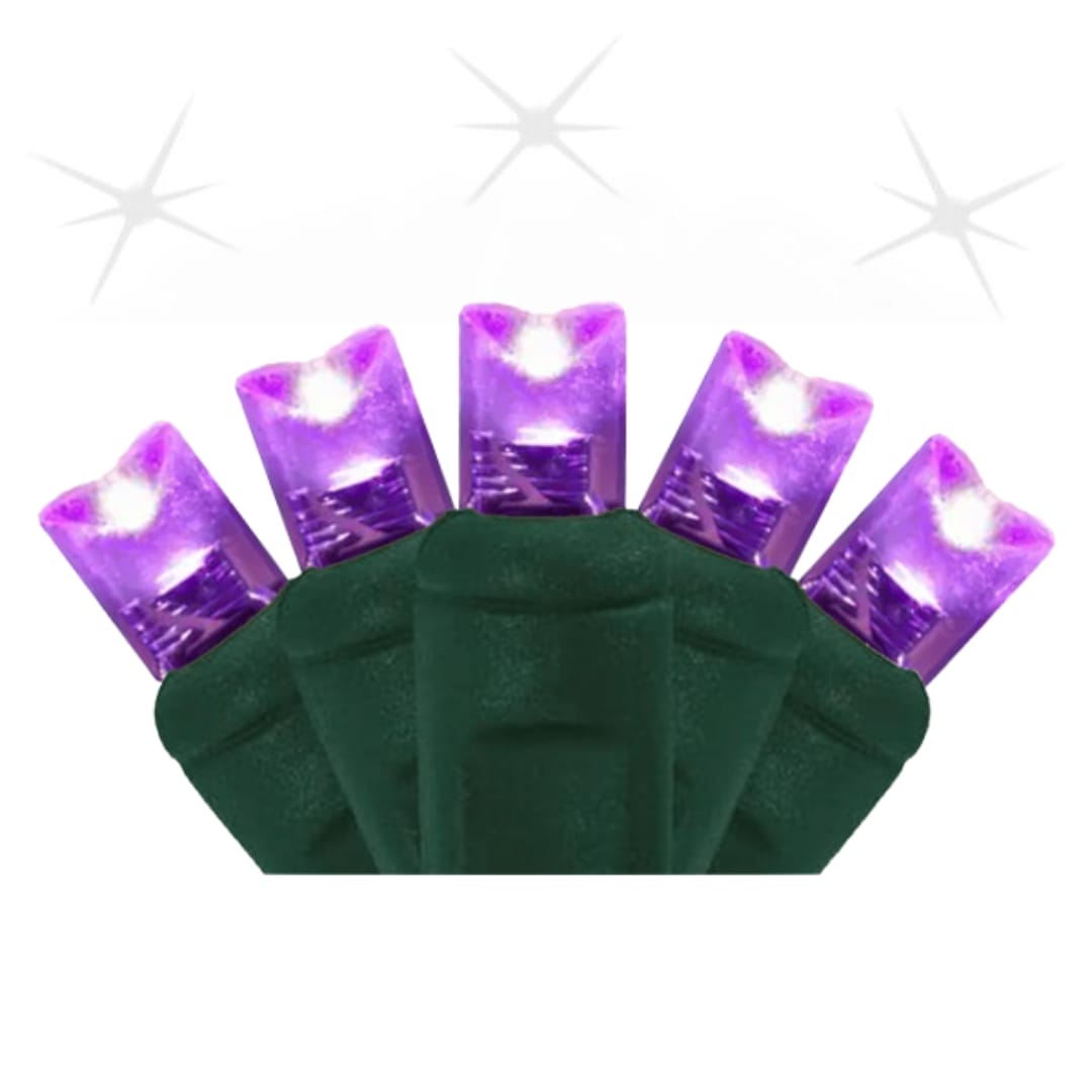5mm 50 Light LED Purple Strobe Light Strings