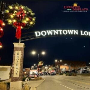 Commercial Light Pole Decor