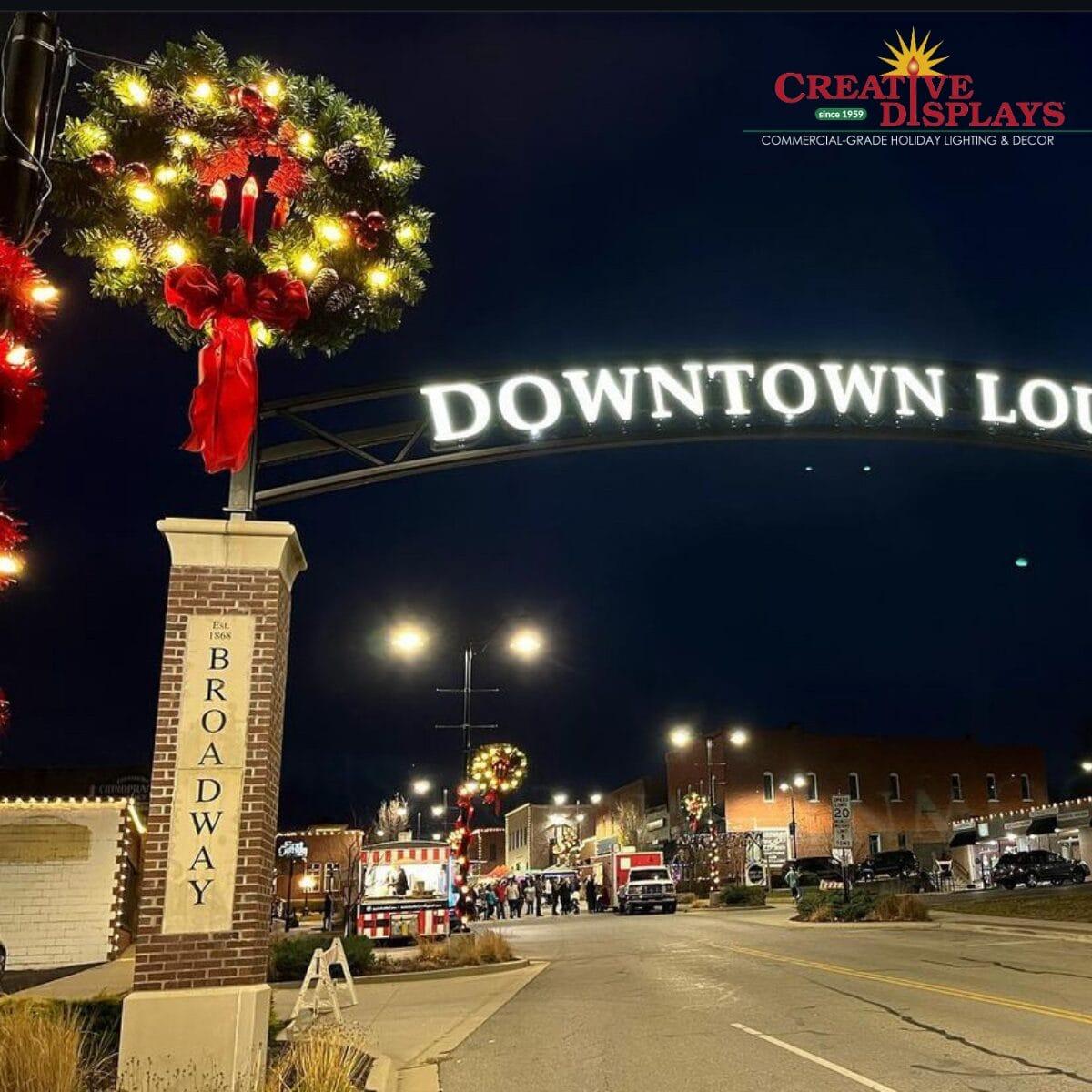 Commercial Light Pole Decor